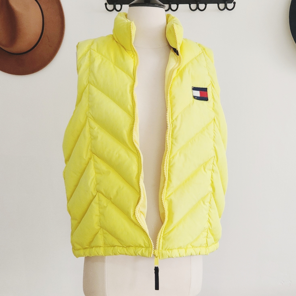 Tommy Hilfiger Yellow Puffer Vest - Picture 3 of 7